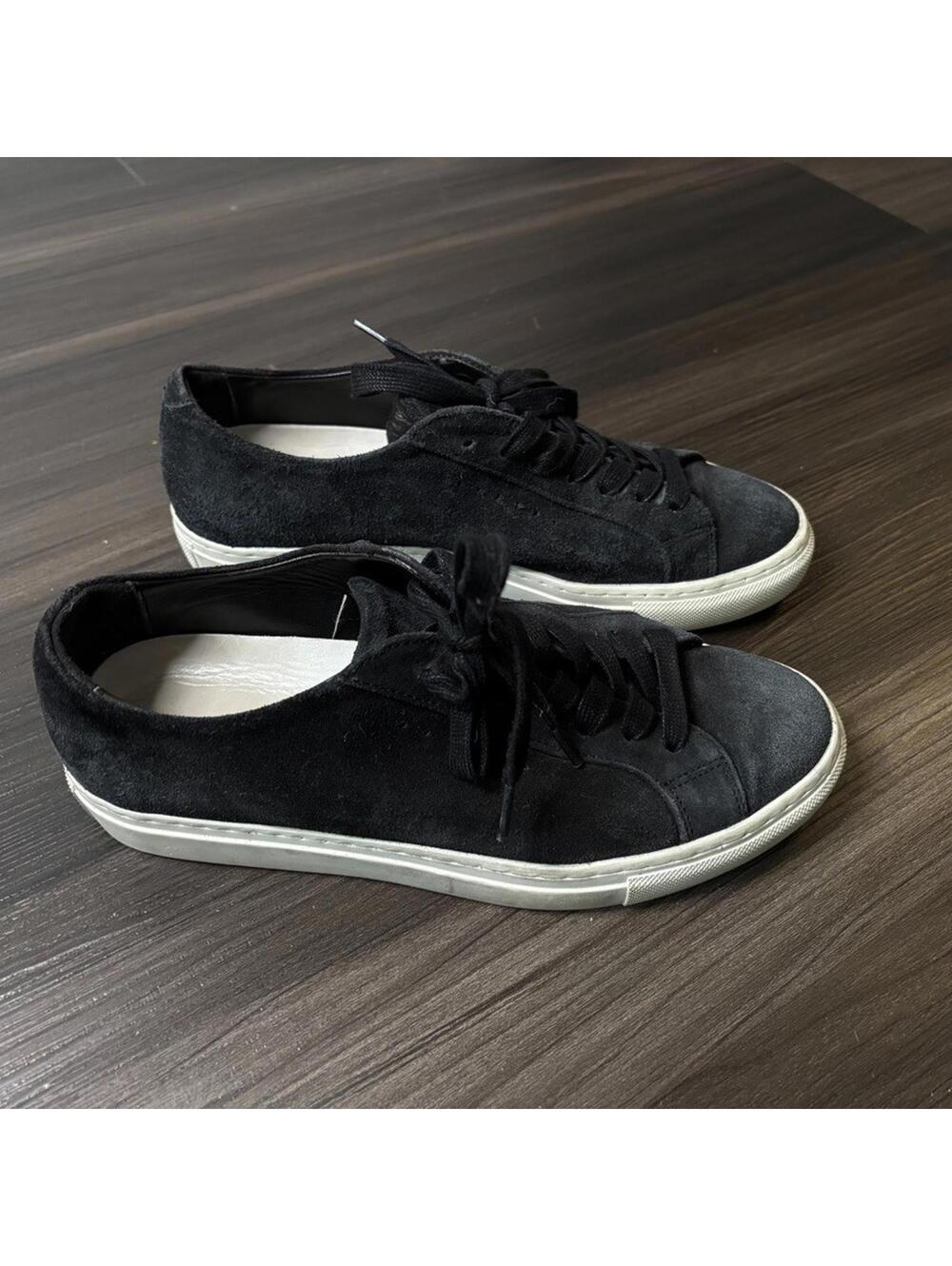Filippa K Women's Kate Low Top Sneakers Size 37 Black Suede Lace Up